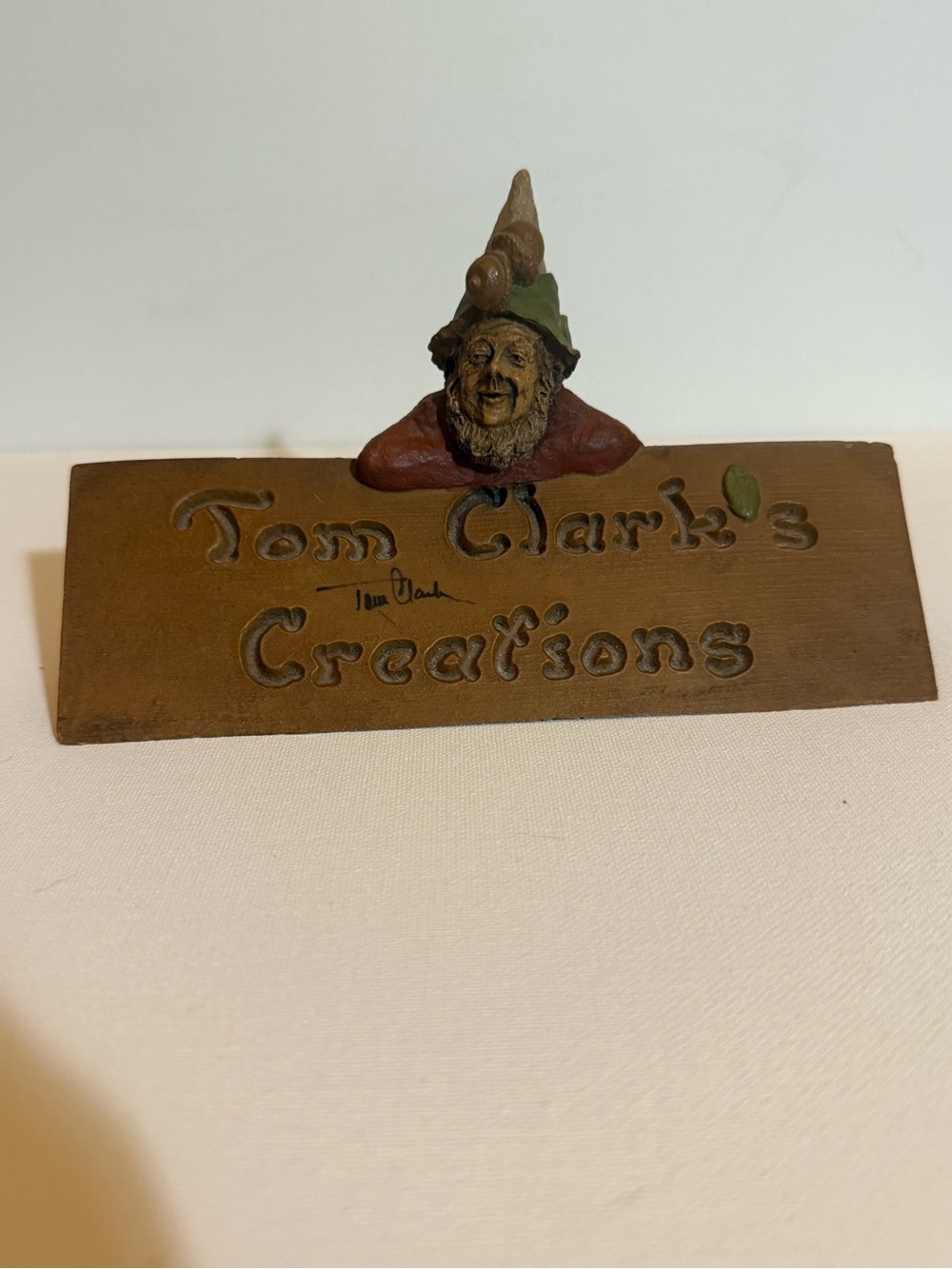 Tom Clark Creations Sign - SIGNED BY‎ TOM CLARK - No box
